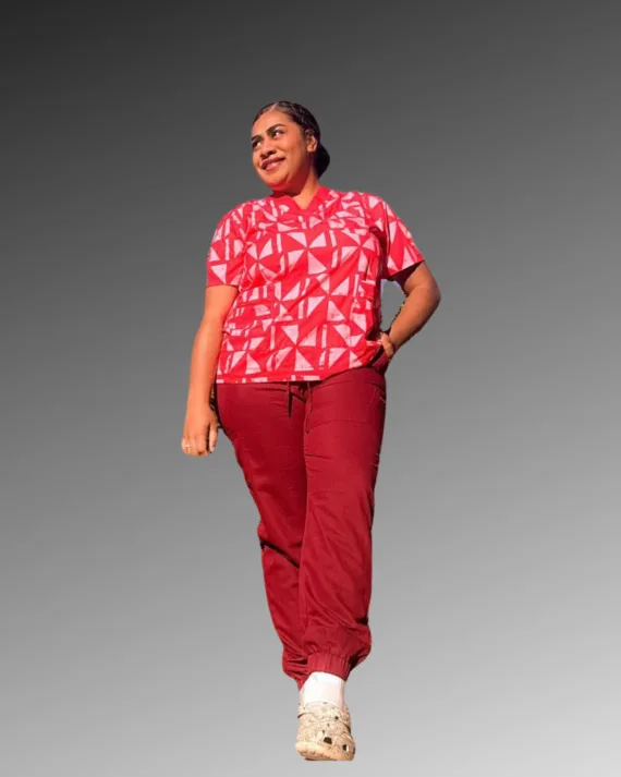 Pasifika Bloom Unisex Nurse's Scrubs